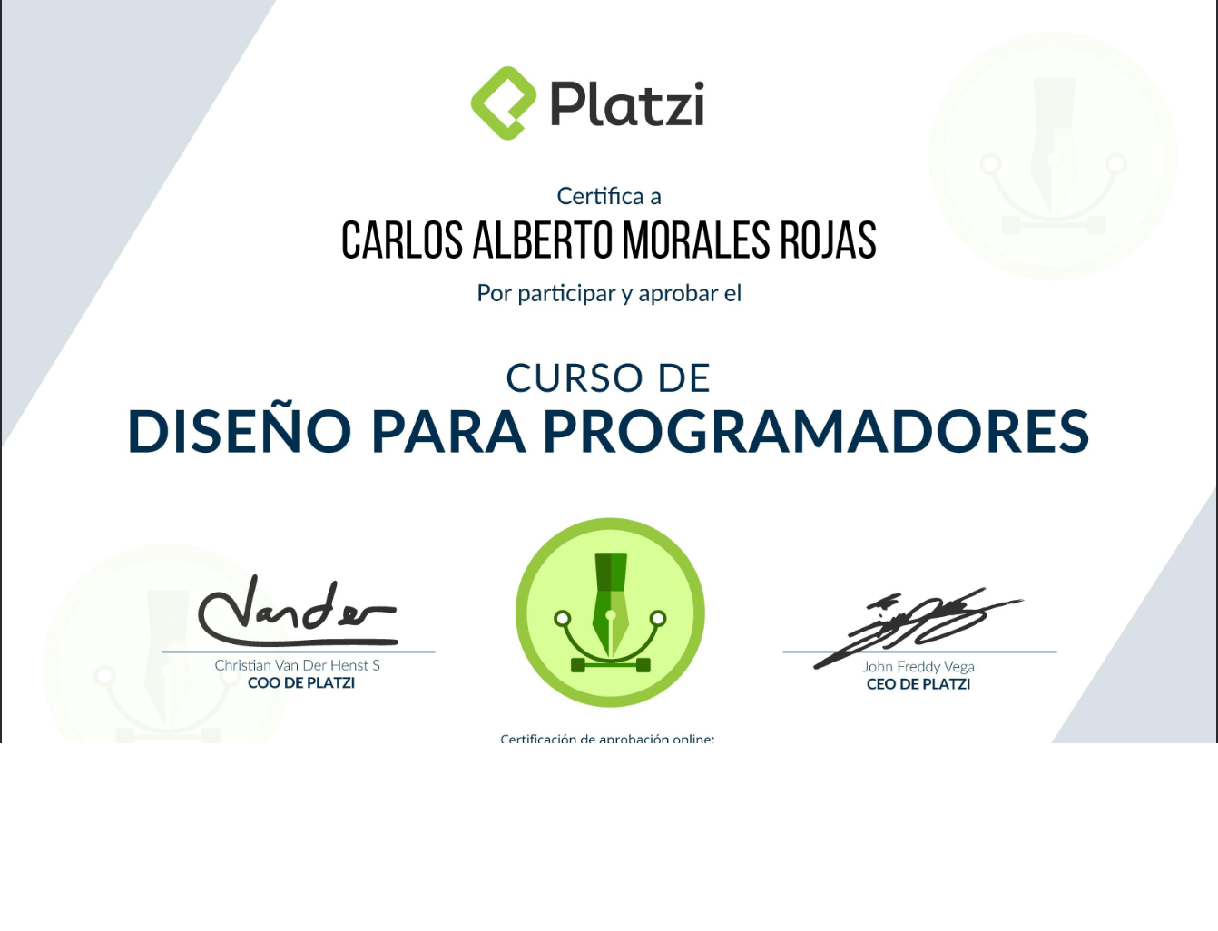 certificado